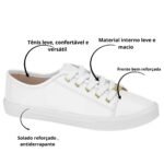 Tênis Casual Moleca Feminino Flatform Baixo Conforto 5296.510 - Imagem 3