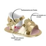 Sandália RN infantil menina coração Molekinha 2900.554 - Imagem 5