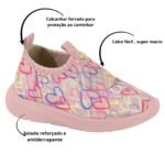 Tênis Slip On Infantil Menina Corações Molekinha 2723.100 - Imagem 5