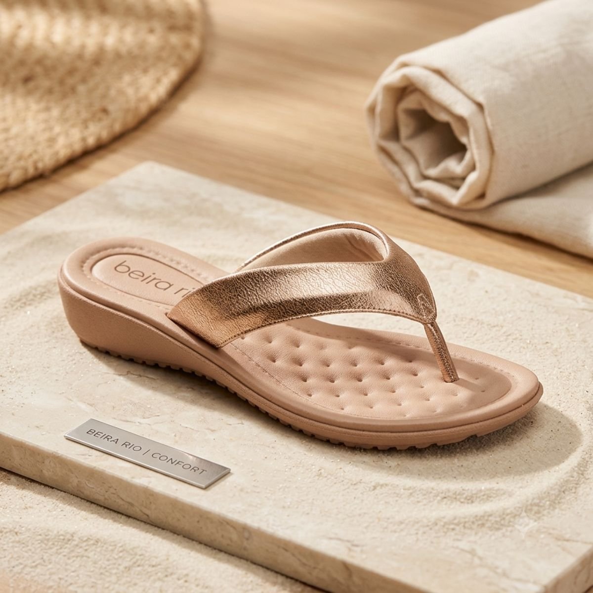 1 Chinelo Básico Feminino Casual Leve Conforto Beira Rio 8224.866 - Imagem 1