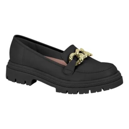Mocassim Loafer Tratorada Fivela Moleca Feminino 5775.101