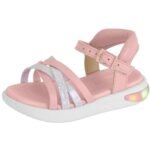 Sandalia Molekinha Led confortável Tiras Trançadas 2730.202