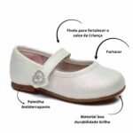 Sapato menina Molekinha infantil boneca coração 2106.1042 - Imagem 5