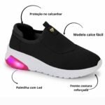 Tênis Molekinha Casual Meninas Slip On Calce Facil Escolar - Imagem 7