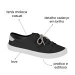 Tênis Moleca Feminino Casual Snearks 5296.585 - Imagem 8