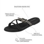 Tamanco Feminino Flat Conforto Brilho Beira Rio 8507.112 - Imagem 9