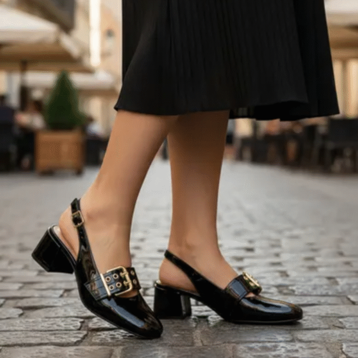 Sapato Slingback Verniz Moleca 5822.102 - Imagem 2