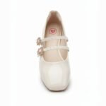Sapatilha Molekinha Formal Menina Infantil Verniz Branco Off 2548.210
