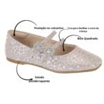 Sapatilha Infantil Feminina Verniz Ballet Molekinha 2548.210 - Imagem 6