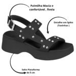 Sandália Papete Fivela Feminina Moleca 5503.113 - Imagem 6