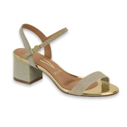 Sandália Glamour Feminino Vizzano Salto Bloco Médio 6291.900