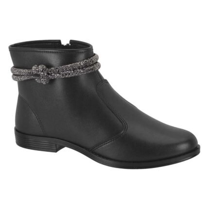 Bota Feminina Cano Curto Strass Moleca 5333.104