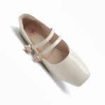 Sapatilha Molekinha Formal Menina Infantil Verniz Branco Off 2548.210 - Imagem 2