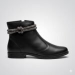 Bota Feminina Cano Curto Strass Moleca 5333.104 - Imagem 3