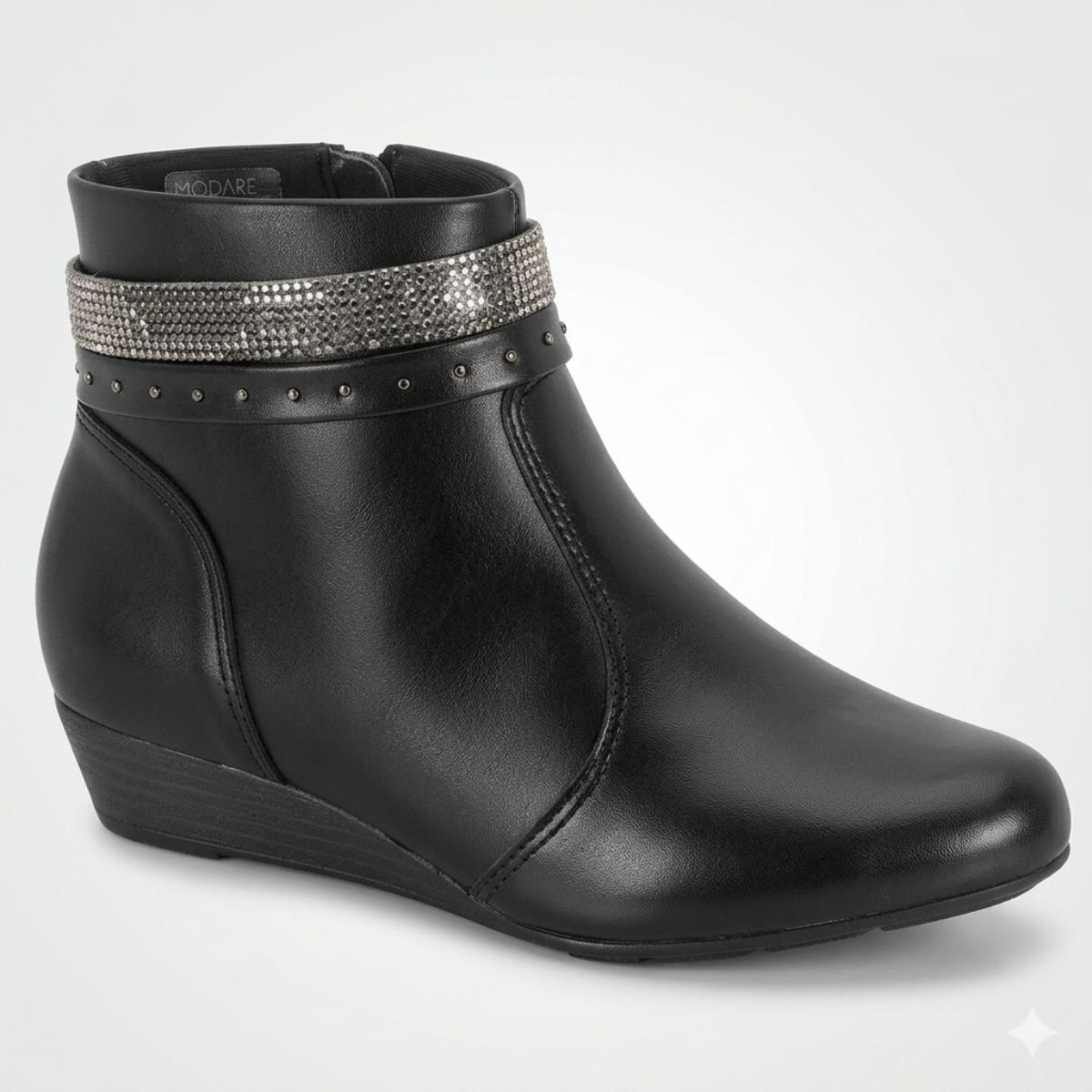 2 Bota Cano Curto Anabela Ultraconforto Modare 7076.113 - Imagem 1
