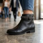 Bota Feminina Cano Curto Strass Moleca 5333.104 - Imagem 4