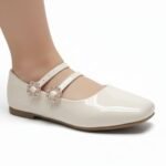 Sapatilha Molekinha Formal Menina Infantil Verniz Branco Off 2548.210 - Imagem 5