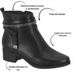 Bota Cano Curto Feminina Moleca 5346.103 - Imagem 5