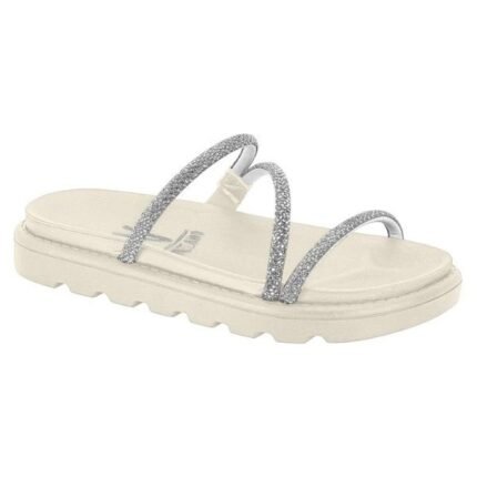 Papete Feminino Vizzano Tiras Strass Flatform 6459.118