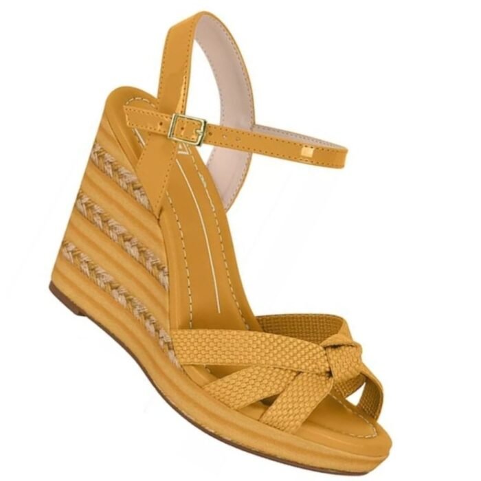 Sandália Anabela Plataforma Feminina Moda Moleca 5411.1127 - Imagem 3