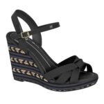 Sandália Anabela Plataforma Feminina Moda Moleca 5411.1127 - Imagem 4