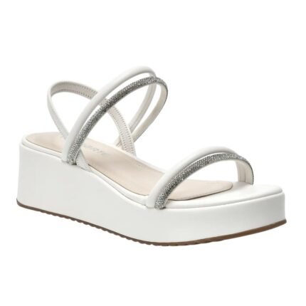 Sandália Plataforma Strass Feminina Via Marte 167-008-01