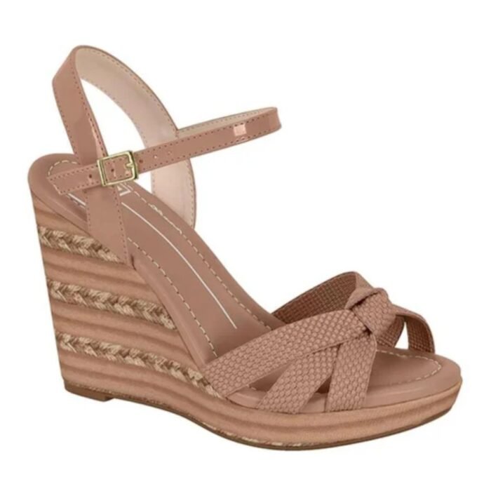 Sandália Anabela Plataforma Feminina Moda Moleca 5411.1127 - Imagem 7