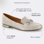 Mocassim Vizzano Bico Fino Casual Feminino Conforto 1351.106 - Imagem 5
