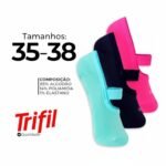 Meia Pilates Feminino Trifil com Elástico calce fácil 2608.2990