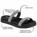 Tamanco Feminina Strass Modare Ultraconforto ortopédico 7178 - Imagem 6