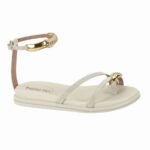 Sandália Beira Rio Flat Feminina Leve e Confortável