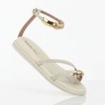 Sandália Beira Rio Flat Feminina Leve e Confortável - Imagem 3