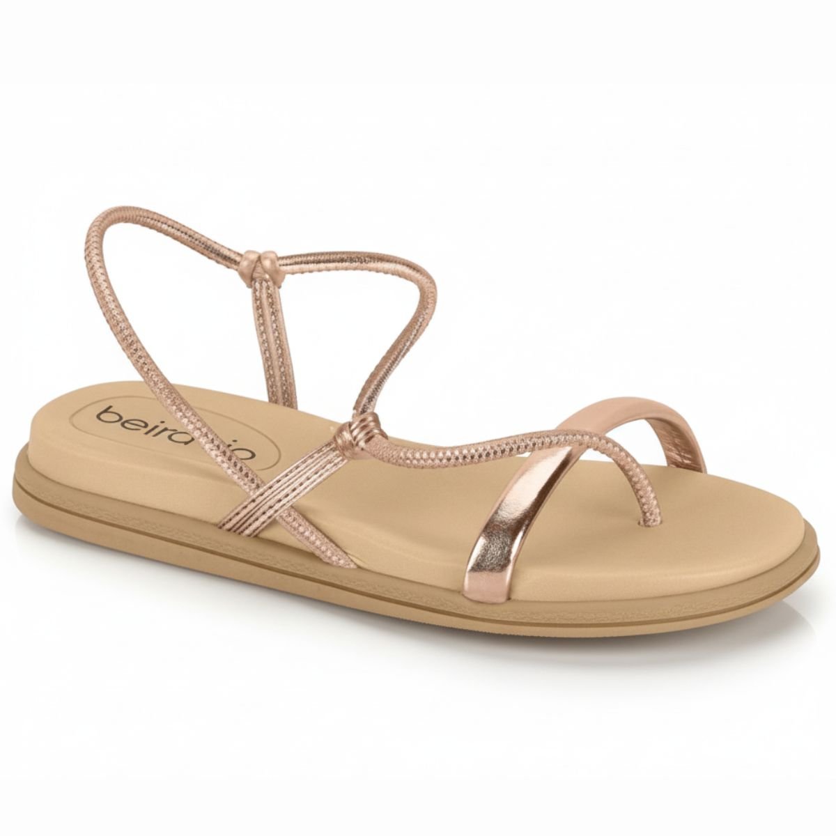 15392752608-1.jpg Rasteira Feminina Beira Rio Tiras Slim Leve e Estilosa - Imagem 1