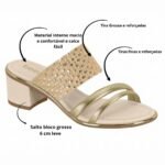 Tamanco Beira Rio Salto Bloco Feminino Estilo e Conforto - Imagem 2