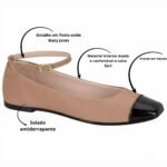 Sapatilha Moleca Mary Jane Feminina Leve Estilo Confortável - Imagem 6