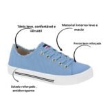 Tênis Moleca Casual Feminino Conforto Leve Dia A Dia Simples - Imagem 9