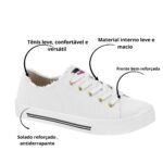 Tênis Moleca Casual Feminino Conforto Leve Dia A Dia Simples - Imagem 10