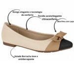 Sapatilha Modare Bico Fino Feminina Confortável com laço 733 - Imagem 4
