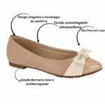 Sapatilha Modare Bico Fino Feminina Confortável com laço 733 - Imagem 6
