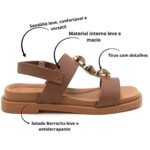 Sandália Feminina Flat ultraconforto Modare Casual 7205.106 - Imagem 4