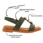 Sandália Feminina Flat ultraconforto Modare Casual 7205.106 - Imagem 5