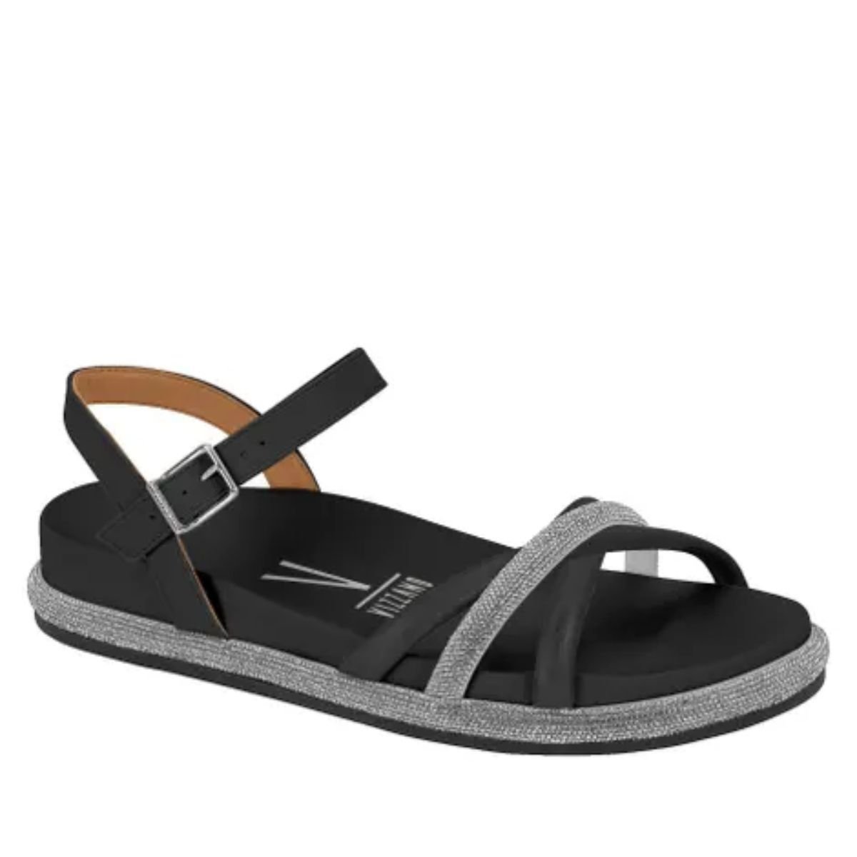 15402703258-1.jpg Sandália Feminina Vizzano Papete Casual Cristal 6507.201 - Imagem 1