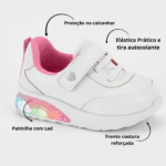 Tênis Molekinha Casual Menina Tiras Autocolantes Calce Facil 2731.203 - Imagem 7