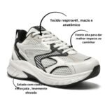 Tênis Via Marte Casual Esportivo Feminino Conforto Elegante 240-010-01 - Imagem 5