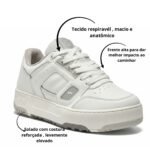Tênis Casual Via Marte Plataforma Feminino Bicolor Casual - Imagem 3