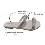 Sandália Papete Menina Molekinha Tira Strass 2371.102 - Imagem 4