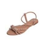 Sandália Rasteira Feminina Moleca Tiras Trançadas 5460.215 - Imagem 2