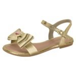 Sandália Rasteira Menina Molekinha Laço Brilho 2157.1204 - Imagem 4