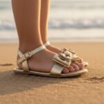 Sandália Rasteira Menina Molekinha Laço Brilho 2157.1204