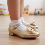 Sapatilha Molekinha Infantil Menina Brilho Laço de pano 2528.126 - Imagem 2